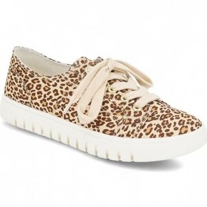 Kensie Leopard Print Canvas‎ Sneakers